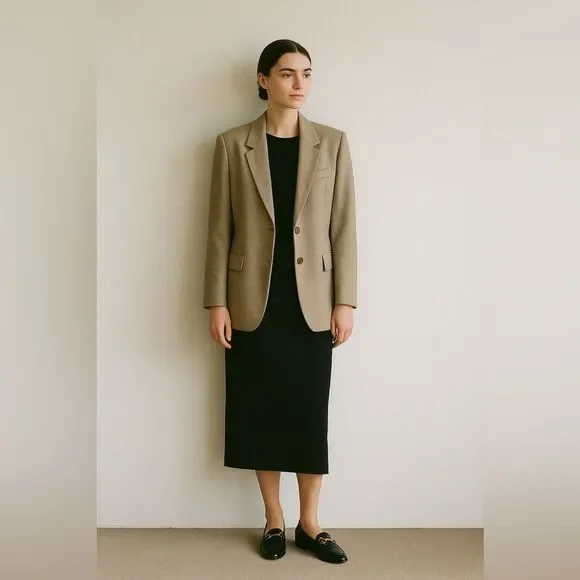 Vintage Gruppo Italiano for Saks Patent Leather Loafers Laila Black Gold Bit 9.5 - Picture 2 of 13